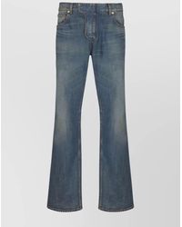 Balmain - Denim Straight-Leg Trousers - Lyst