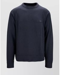 Fay - Crew Neck Raglan Sleeves Ribbed Cuffs Sweaters - Lyst