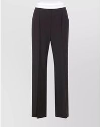 Alexander Wang - Flared High Waisted Trousers With Side Pockets - Lyst
