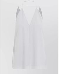 TOTEME - Silk Double-Halter Backless Top - Lyst
