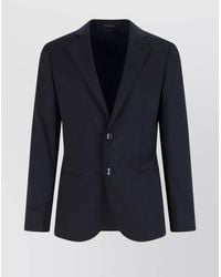 Giorgio Armani - Tailored Suit With Notch Lapel And Back Vent - Lyst