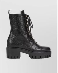 Gucci - Gg Ankle Boot Chunky Sole - Lyst