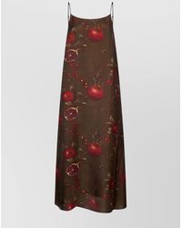 Uma Wang - Printed Viscose And Cupro Anaya Dress - Lyst