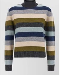 Tory Burch - Striped Wool Sweater - Lyst