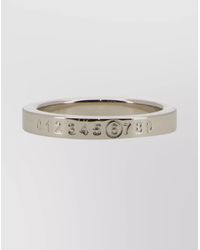 MM6 by Maison Margiela - Engraved Logo Ring - Lyst