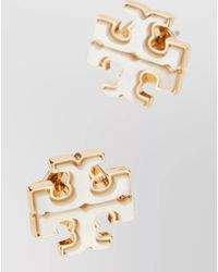 Tory Burch - Metal Stud Earrings Geometric Shape Design - Lyst