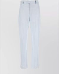 Bottega Veneta - Twill Straight-Leg Trousers - Lyst