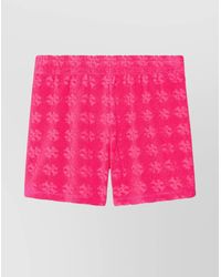 Tory Burch - Logo-Print Knee-Length Shorts - Lyst