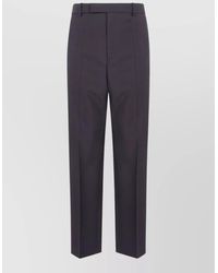 Jil Sander - Tailored Trousers Belt Loops Pleats Back Pockets - Lyst
