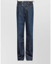 MM6 by Maison Margiela - Denim High-Rise Wide-Leg Jeans - Lyst