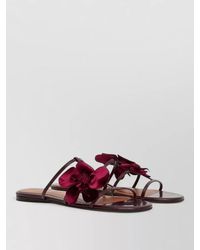 Zimmermann - Orchid Leather Sandals Flat Sole Multistrap - Lyst