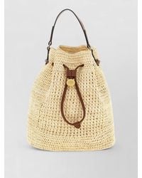 Mulberry - Crochet Bucket Bag Adjustable Strap - Lyst