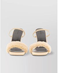BY FAR - Leather Stiletto Sandals - Lyst