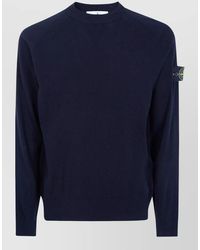 Stone Island - Crew Neck Long Sleeve Knit Top - Lyst