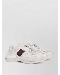 Gucci - Low Top Sneakers Perforated Design Rubber Sole - Lyst