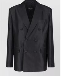 Dondup - Double Breasted Blazer Structured Tailored Design - Lyst