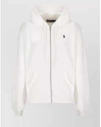 Ralph Lauren - Jersey Hooded Zip-Up Sweatshirt - Lyst