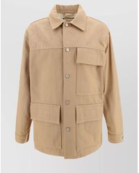 Gucci - Paneled Cotton Denim Jacket With Front Pockets - Lyst