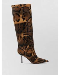 Le Silla - Bella Knee Length Animal Print Stiletto Boots - Lyst