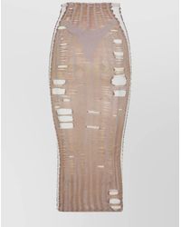 DIESEL - Ribbed Slim-Fit Midi Skirt - Lyst
