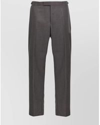 Thom Browne - Tailored Trousers With Belt Loops And Adjusters - Lyst