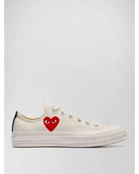 COMME DES GARÇONS PLAY - Cotton Low-Top Sneakers - Lyst
