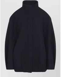 Dries Van Noten - Voles Wool Blend Structured Collar Jacket - Lyst