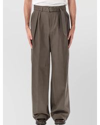 Dries Van Noten - Cotton Wide-Leg Chinos - Lyst