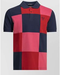 Comme des Garçons - X Fred Perry Colorblocked Polo T-Shirt - Lyst