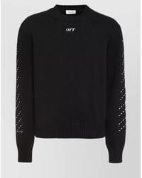 Off-White c/o Virgil Abloh - Ribbed Crew-Neck Sweater - Lyst