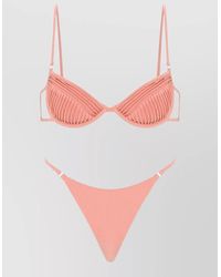 Selia Richwood - Amy Bikini Set Textured Swimwear - Lyst