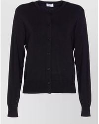 Filippa K - Crewneck Long Sleeve Glossy Knit Cardigan - Lyst