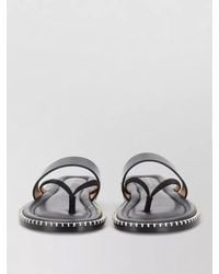 Dries Van Noten - Leather Thong Sandal Open Toe Flat - Lyst