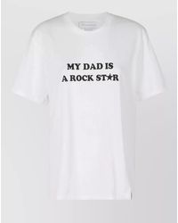 Stella McCartney - Cotton Slogan Print Short Sleeve T-Shirt - Lyst