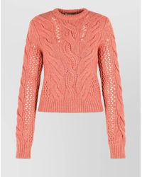 Sportmax - Cable-Knit Wool-Blend Jumper - Lyst
