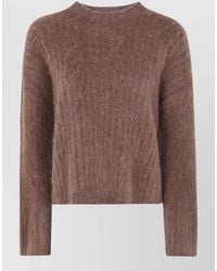 Uma Wang - Fluffy Wool Crewneck Jumper - Lyst