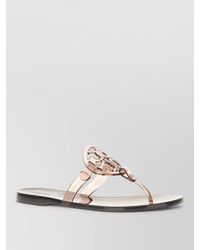 Tory Burch - Rubber Miller Flat Sole Open Toe Sandals - Lyst