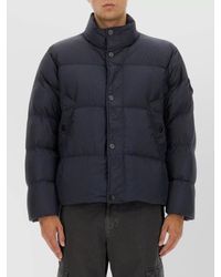 Stone Island - Puffer High Collar Quilted Side Pockets Jacket - Lyst