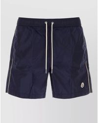 Moncler - Nylon Swim Shorts Side Stripes Back Pocket - Lyst