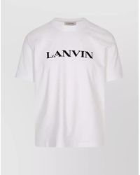 Lanvin - Crew Neck T-Shirt Short Sleeves - Lyst