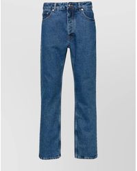 Palm Angels - Denim Monogram Straight-Leg Jeans - Lyst
