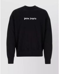 Palm Angels - Cotton Oversized Logo-Print Crew-Neck Sweatshirt - Lyst