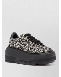 Casadei - Bouclé Platform Low-Top Sneakers - Lyst