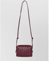 Bottega Veneta - Loop Mini Leather Crossbody Bag - Lyst