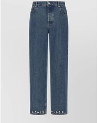 Valentino Garavani - Denim High-Rise Straight-Leg Jeans - Lyst