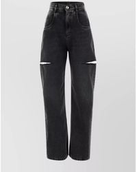 Maison Margiela - Denim High-Rise Tapered Jeans - Lyst