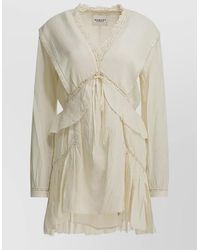 Isabel Marant - "Damya" Cotton And Linen Short Dress - Lyst