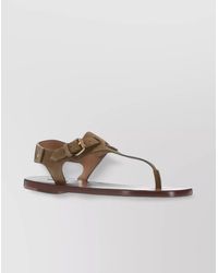 Isabel Marant - Suede Thong Sandals - Lyst