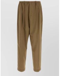 Magliano - Tailored Trousers Pleated Front Back Pockets Cuffs - Lyst