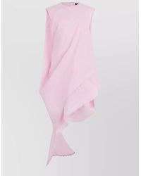 Jacquemus - Asymmetrical Cotton Mini Dress Zigzag Hem - Lyst